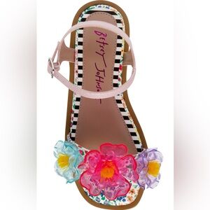 🆕 Betsey Johnson ‘Brice’ Ankle Strap Sandals - Big Girls 4, Woman 6